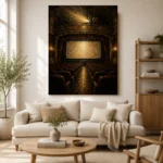 Golden Theater Interior Film Reel Wall Art Canvas Print - Image 7