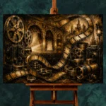 Panoramic Cinematic Craft Film Reel Wall Art Canvas Print - Image 2