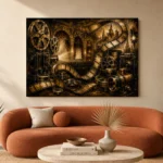 Panoramic Cinematic Craft Film Reel Wall Art Canvas Print - Image 3