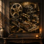 Bronze Cinema Archive Film Reel Wall Art Canvas Print - Image 4