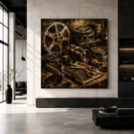 Bronze Cinema Archive Film Reel Wall Art Canvas Print - Image 5