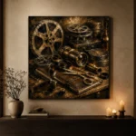 Bronze Cinema Archive Film Reel Wall Art Canvas Print - Image 7