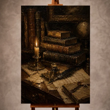 Antique Book Wall Art wall art print for elegant interiors