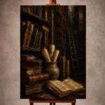 Antique Book Wall Art wall art print for elegant interiors
