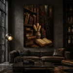 Old Library Antique Book Wall Art Canvas Print - Image 5
