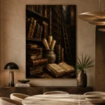 Old Library Antique Book Wall Art Canvas Print - Image 7