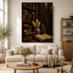 Old Library Antique Book Wall Art Canvas Print - Image 10
