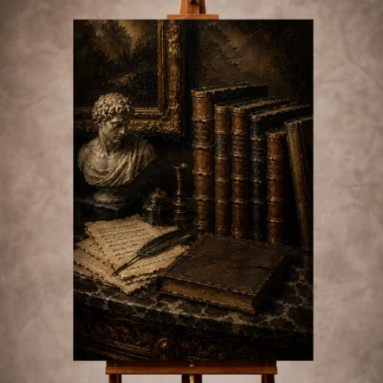 Antique Book Wall Art wall art print for elegant interiors
