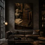 Classical Bust Antique Book Wall Art Canvas Print - Image 5