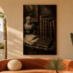 Classical Bust Antique Book Wall Art Canvas Print - Image 6