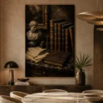 Classical Bust Antique Book Wall Art Canvas Print - Image 7