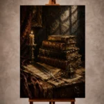 Antique Book Wall Art wall art print for elegant interiors
