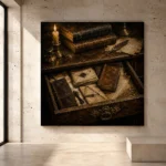 Antique Book Wall Art wall art print for elegant interiors