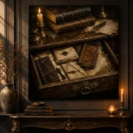 Secret Drawer Antique Book Wall Art Canvas Print - Image 2