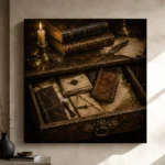 Secret Drawer Antique Book Wall Art Canvas Print - Image 9