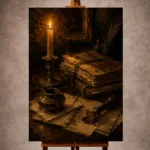 Dark Academia Wall Art wall art print for elegant interiors