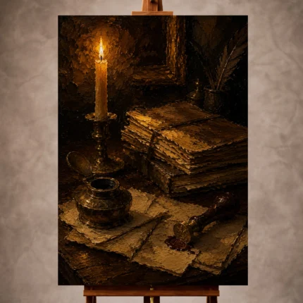 Dark Academia Wall Art wall art print for elegant interiors