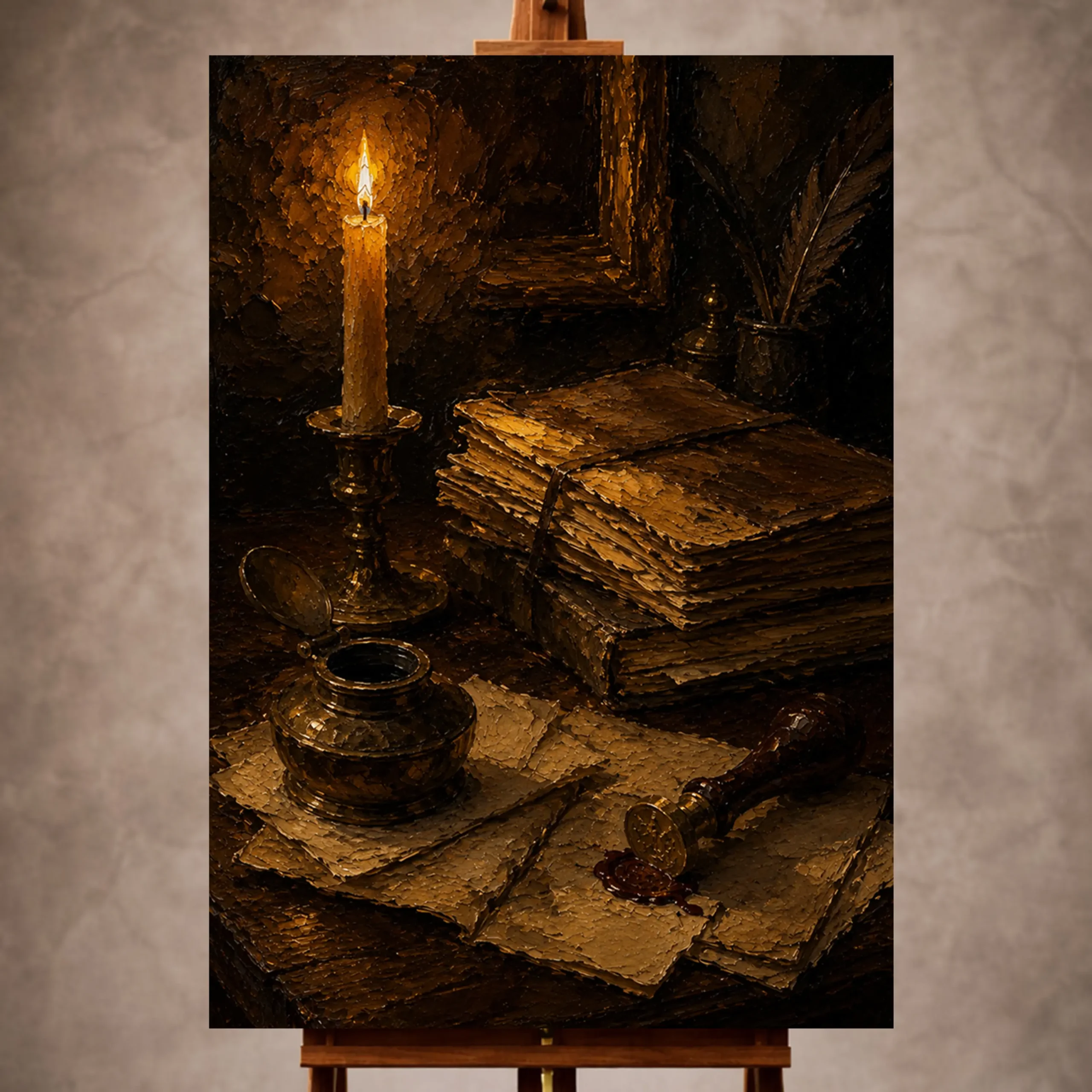 Premium Wall Art Dikey Html Edition – TNBRSM022 Image 1 Dark Academia Wall Art wall art print for elegant interiors