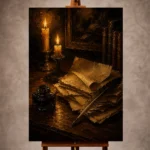 Dark Academia Wall Art wall art print for elegant interiors