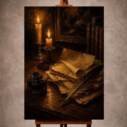 Dark Academia Wall Art wall art print for elegant interiors