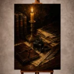 Dark Academia Wall Art wall art print for elegant interiors