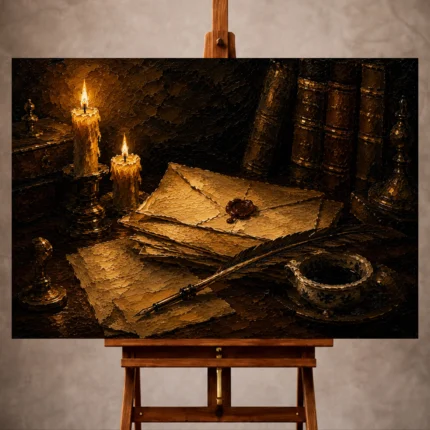 Dark Academia Wall Art wall art print for elegant interiors