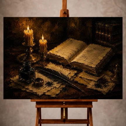 Dark Academia Wall Art wall art print for elegant interiors