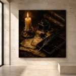 Dark Academia Wall Art wall art print for elegant interiors