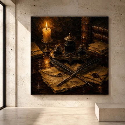 Dark Academia Wall Art wall art print for elegant interiors