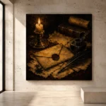 Dark Academia Wall Art wall art print for elegant interiors