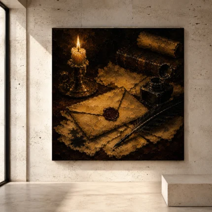Dark Academia Wall Art wall art print for elegant interiors