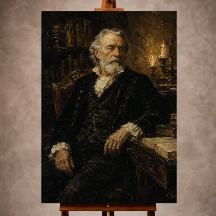 Classical Portrait Wall Art wall art print for elegant interiors
