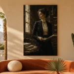 Windowlit Archivist Classical Portrait Wall Art Canvas Print - Image 6