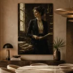 Windowlit Archivist Classical Portrait Wall Art Canvas Print - Image 7