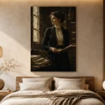 Windowlit Archivist Classical Portrait Wall Art Canvas Print - Image 8