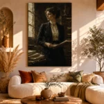 Windowlit Archivist Classical Portrait Wall Art Canvas Print - Image 11