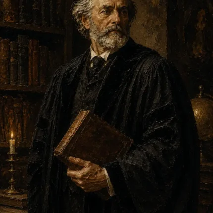 Bookbound Professor Classical Portrait Wall Art Canvas Print