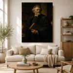 Bookbound Professor Classical Portrait Wall Art Canvas Print - Image 10