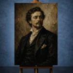 Victorian Gentleman Classical Portrait Wall Art Canvas Print - Image 2