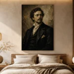 Victorian Gentleman Classical Portrait Wall Art Canvas Print - Image 8