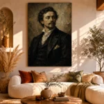 Victorian Gentleman Classical Portrait Wall Art Canvas Print - Image 11