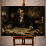 Classical Portrait Wall Art wall art print for elegant interiors
