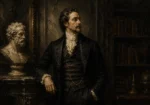 Library Gentleman Classical Portrait Wall Art Canvas Print