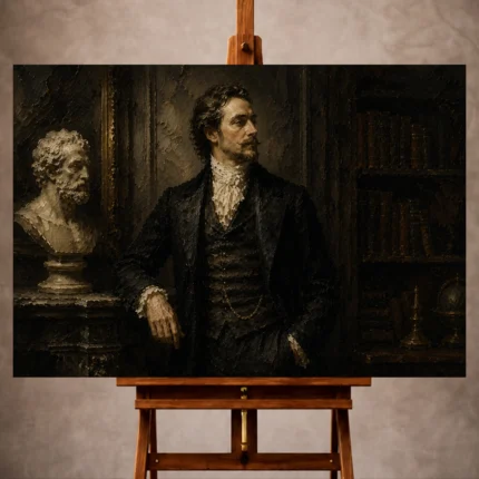 Classical Portrait Wall Art wall art print for elegant interiors