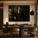 Library Gentleman Classical Portrait Wall Art Canvas Print - Image 5