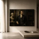Library Gentleman Classical Portrait Wall Art Canvas Print - Image 10