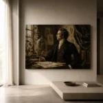 Windowlit Botanist Classical Portrait Wall Art Canvas Print - Image 10