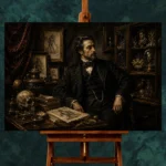 Cabinet of Curiosities Gentleman Classical Portrait Wall Art Canvas Print - Image 2