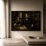 Cabinet of Curiosities Gentleman Classical Portrait Wall Art Canvas Print - Image 10