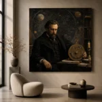 Celestial Astronomer Classical Portrait Wall Art Canvas Print - Image 5